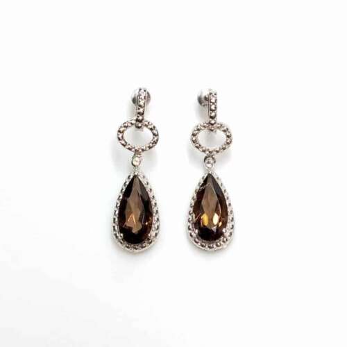 Collana Di Quarzo Ametrino E Quarzo Citrino Con Fiori Centrali E Argento 925