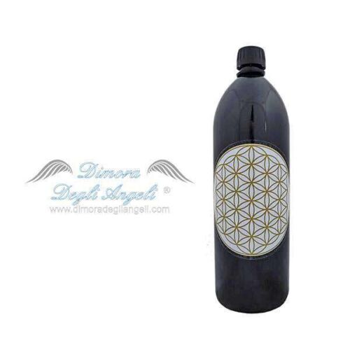 Bottiglia Fiore della Vita Vetro Viola Miron 1333