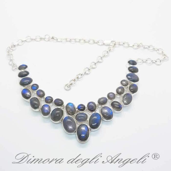 Collana con Labradorite Cabochon in Argento 1489