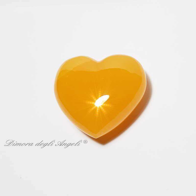 Cuore di quarzo rosa Amore e compassione, Cuore di quarzo rosa naturale