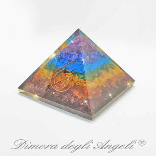 Orgonite Piramide 7 Pietre Chakra 1593