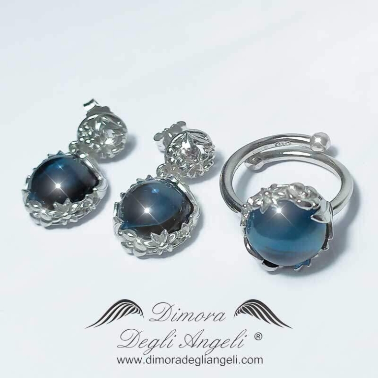 Ciondolo in argento con Topazio Blu Londra-5297YM | Gioielli Ciondolo in argento con Topazio Blu Londra-5297YM | Gioielli