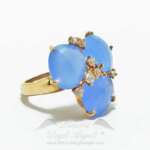 Anello in Agata Blu