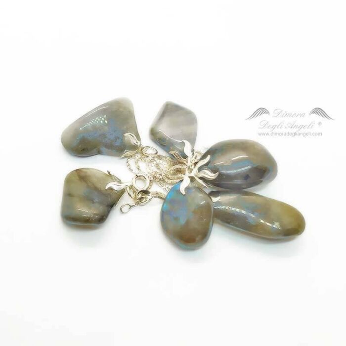 Ciondolo Labradorite Cristalloterapia Collana Argento 2126