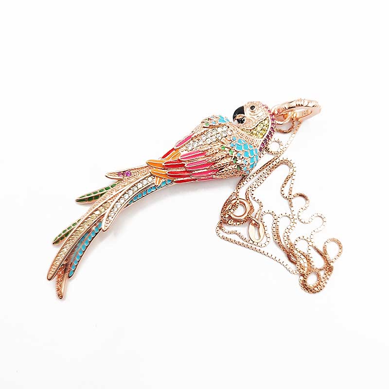 Gioielli e Charms con Animali, Pappagallo.